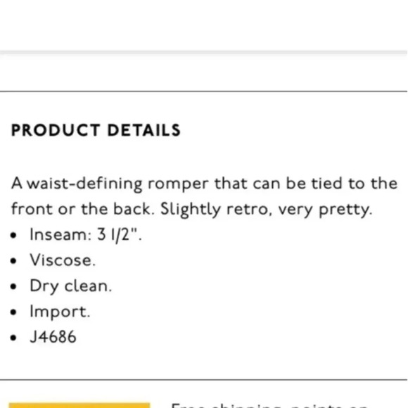 Madewell wrap-front romper red mini dasiy size 0 - Picture 5 of 5